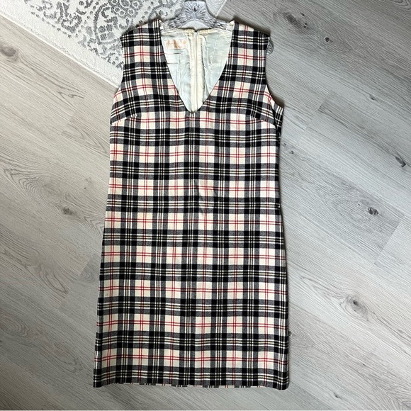 Vintage Pendleton 100% Wool‎ Dress Size 16 Preppy Academia Grunge Mod Lined - Picture 11 of 15